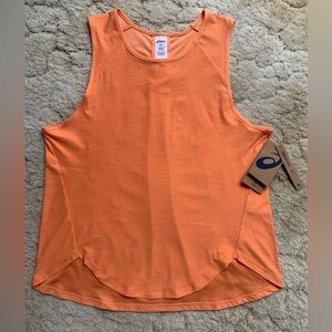 NWT ASICS LITE ORANGE REFLECTIVE DRY WICKING TANK TOP WOMENS SIZE S